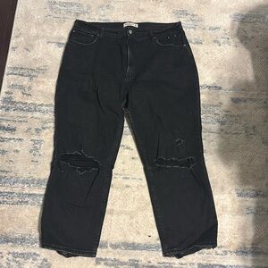 Abercrombie high rise ankle straight Jean Size:33